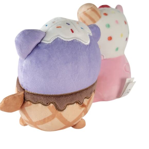 Moriah Elizabeth Ice Cream Plush Lot of 2 6" Pickle Bean Bonkers 2024 Toy - Picture 11 of 13